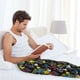 thumbnail image 5 of Balery Monster Car Pantalones de pijama para hombre, pijama ultraligero, pantalón de descanso-Small, 5 of 6