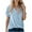 Sky Blue, variant on Women's Tops Summer Trendy V Neck Twist Front Short Sleeve Shirts Casual Loose Comfort Breathable Blouses (XL, Yellow)