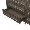 thumbnail image 6 of Bellemave Farmhouse Rustic Wood Chest of Drawers for Bedroom 9-Drawer Dresser Wooden Storage Cabinet for Living Room, Entryway, Hallway (Brown), 6 of 7