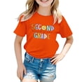 thumbnail image 7 of FDDMis Graphic Baby Tees Girls Tops Size 14-16 Toddler Tshirts Preppy Shirts Baby Clothes for Girls 3-6 Months Kids Clothes Girls Size 6-7 Kids, Orange 8-9 Years, 7 of 7