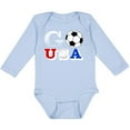 thumbnail image 3 of Inktastic Go, USA- Soccer, Football Boys or Girls Long Sleeve Baby Bodysuit, 3 of 5