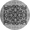 thumbnail image 1 of Ahgly Company Indoor Round Oriental Gray Industrial Area Rugs, 7' Round, 1 of 4