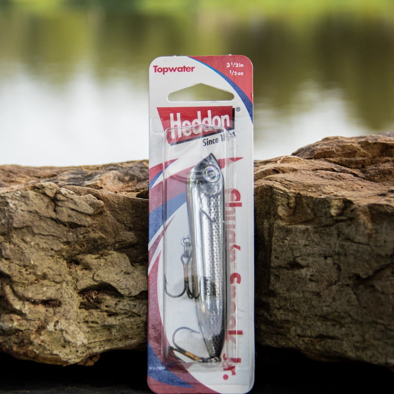 Heddon Chug'n Spook Jr Topwater Black Shiner 3 1/2