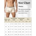 thumbnail image 7 of Ausing Men's Sleek Underwear Soft Comfort Stretch Shorts Boxer Briefs Low Rise Stretch Trunks Breathable Seamless Short Underpants 2XL Champagne, 7 of 7