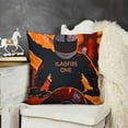 thumbnail image 2 of YINGXI Decorative Throw Pillow Covers in with Catchphrase Don't Panic for Suit on Open Shipped Pillow Case Square Cushion Cover for Sofa Couch Bed Car 24x24in, 2 of 5