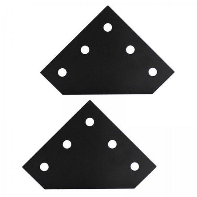 Soporte de Placa de Unión de Placa de Unión de 2x 5 Orificios para Accesorios de Impresora 3D 5 Orificios en Forma de L 5 piezas
