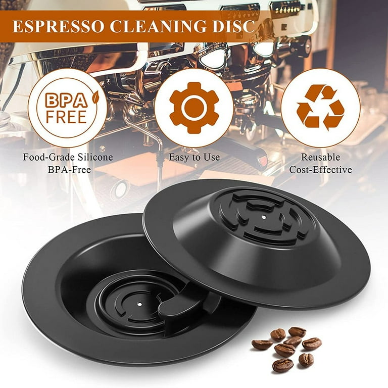 Denkuhin Espresso Cleaning Disc for Breville Espresso Machine, 2 Pack of  54MM Coffee Backflush Disk Parts for Espresso Makers Machines Accessories  Kits Compatible with Breville Part BES870XL/11.2