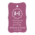 thumbnail image 1 of 100 PCS Thank You for sharing our special day Custom Made Hang Tags Personalized Wedding Favor Gift Paper Tags, 1 of 1