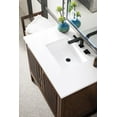 thumbnail image 2 of James Martin Furniture E645-V36-GW-3CLW 36 in. Athens Single Vanity Cabinet with 3 CM Classic White Quartz Top, Glossy White, 2 of 7