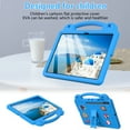 thumbnail image 2 of ELEHOLD Kids Case for Samsung Galaxy Tab S10 FE+/S10 FE Plus 13.1 Inch EVA Foam Cute Cartoon Case with Built-in Kickstand Shockproof Portable Case with DIY Accessories, Blue, 2 of 6