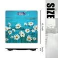 thumbnail image 2 of High Precision Body Weight Scale Smart Bathroom Scales with Large LCD Display(400lbs),Decorative for Bedroom-White Daisies On Blue Wooden Background, 2 of 4