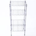 thumbnail image 2 of Sales Promotion! 4-Shelf Shelving Units and Storage, Rectangle Carbon Steel Metal , Adjustable Heavy Duty Steel Wire Shelving Unit for Garage, Kitchen, Office, 2 of 9
