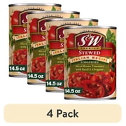 (4 pack) S&W Premium Stewed Italian Recipe Tomatoes, 14.5 OZ