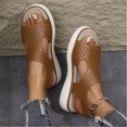 thumbnail image 7 of Miluxas Women's Comfortable Orthotic Arch Support Sandals Wedge Beach Walking Sandals Ankle Strap Open Toe Dressy Summer Shoe Brown 7(39), 7 of 7