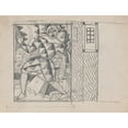 thumbnail image 3 of Winold Reiss 18x15 Black Modern Framed Museum Art Print Titled - Design Sketches for Hotel Alamac, 71st and Broadway, New York, Ny.) (Sketch for Medieval Grill Murals (1923), 3 of 5