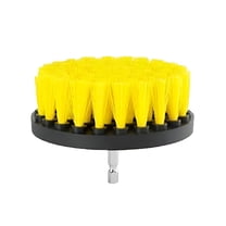 ZEPARO 4 inch Soft Drill Brush Attachment For Cleaning Carpet & Leather And Upholstery