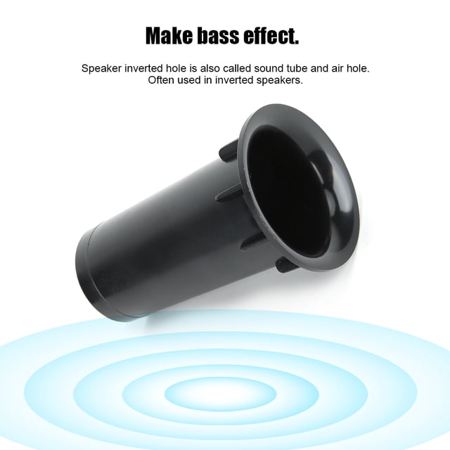 Tubes 4PCS T1 Bass Speaker ABS Plastic Smooth Inner Wall Inverted Tube for 5-6 inches Speakers