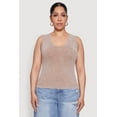 thumbnail image 2 of Womens Plus Size Seamless Mineral Wash V Neck Tank Top, 2 of 5