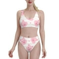 thumbnail image 2 of Picia Cartoon Pig Women's High Waisted Bikini Scoop Neck Swimsuit Two Pieces Bathing Suit-Small, 2 of 8