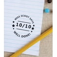thumbnail image 2 of Printtoo Personalized Teachers&nbsp;Stamp Well Done! Teachers Name Self-Inking Rubber Stamp Applause For School Classroom & Homework Supplies,Blue - 30 x 30 mm, 2 of 6