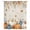 Brown, variant on Orange Blue Pumpkins Fall Sheer Curtains 63 Inch Length, Light Filtering Voile Curtain Panel, Thanksgiving Maple Leaf Retro Rod Pocket Drapes Window Treatments for Living Room Bedroom 52"x63"