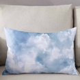 thumbnail image 3 of Blue Sky Throw Pillow Cover 20 x 36 Inch Decorative Pillow Cover Cloud Gradient Natural Landscape Scenery Lumbar Pillowcase Seasonal Rectangle Cushion Case for Couch Sofa Bed Living Room, 3 of 7