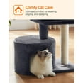 thumbnail image 7 of 19.3" Cat Tree Cat Tower with Sisal-Covered Scratching Posts Cat Bed Cat Condo for Indoor Cats, 7 of 7