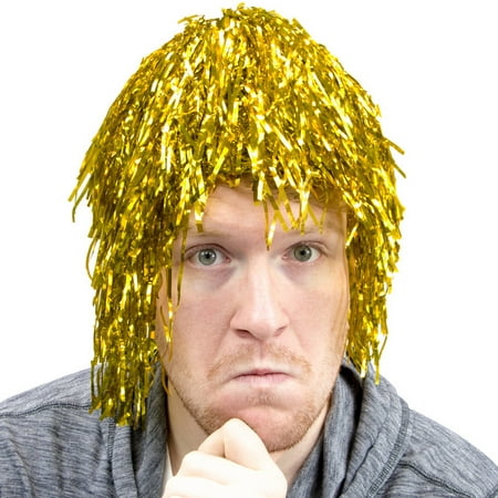 Brybelly Tinsel Wigs 6-pack, Gold