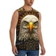 thumbnail image 2 of Balery Vintage Pattern Bald Eagle Camisetas sin mangas para hombre, absorbe la humedad y protege contra el mal olor.-Small, 2 of 7