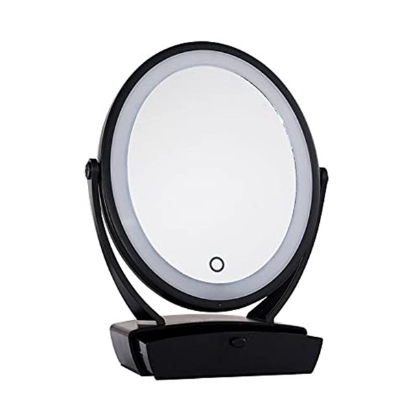 Impressions Vanity Touch Chill 1x or 5X Dual Vanity Mirror with Ambient