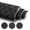 Black with Black Thread, variant on Telimocy 63" W Faux Leather Fabric Automotive Headliners Fabric Vinyl Quilted Foam Padded Upholstery Material for Car Seat Trunk Floor Mat Furniture Sofa DIY Black 3 Yard