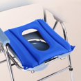 thumbnail image 1 of Cojín de asiento portátil Plegable Sellado Multipropósito Reutilizable Transpirable Cómodo Inflable para baño Viajes Oficina Uso en el hogar Ancianos CLORURO DE POLIVINILO Perfecl Cojín de asiento de inodoro, 1 of 8