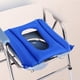 thumbnail image 1 of Cojín de asiento portátil Plegable Sellado Multipropósito Reutilizable Transpirable Cómodo Inflable para baño Viajes Oficina Uso en el hogar Ancianos CLORURO DE POLIVINILO Perfecl Cojín de asiento de inodoro, 1 of 8