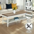 thumbnail image 4 of Convenience Concepts French Country Coffee Table in Driftwood and White Wood, 4 of 7