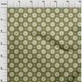 thumbnail image 3 of oneOone Polyester Spandex Dark Olive Green Fabric Floral Retro Sewing Material Print Fabric By The Yard 56 Inch Wide, 3 of 4