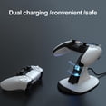 thumbnail image 2 of VONKY Chargeur de Manette de Jeu à Double Dock Support de Charge pour Manette Prise de Jeu Station de Charge Rapide de Remplacement pour PS5, Rouge Noir, 2 of 4
