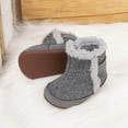 thumbnail image 5 of Gyujnb Winter Warm Lined Boots for Toddler Girls Non Slip Sole Soft Comfortable First Walking Shoes Outdoor,Boys Shoes,Girls Shoes,Size:4, 5 of 7