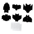 thumbnail image 1 of 36 recortes de cara de murciélago de Halloween, fondo de fotos, accesorios de papel de murciélago para disfraces, bailes, ventanas, pizarras blancas,, 1 of 9