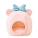 thumbnail image 1 of Linda cama para gatos, nido cálido, caseta para perros, parte inferior antideslizante, acogedora cueva para gatitos, tienda para gatos, casa para , Rosado Gloria cama de gato de peluche, 1 of 9