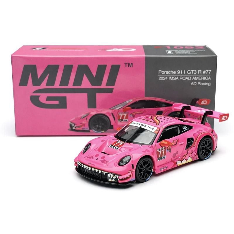 Mini GT Roxy Porsche 911 GT3 R #77 AO Racing 2024 IMSA ROAD