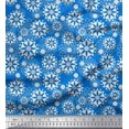 thumbnail image 1 of Soimoi Polyester Crepe Fabric Floral Mandala Printed Fabric 1 Yard 52 Inch Wide, 1 of 3