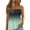 449#Mint Green, variant on Womens Striped Tie Dye Tube Tops Smocked Ruffled Strapless Backless Bandeau Tops Gray L