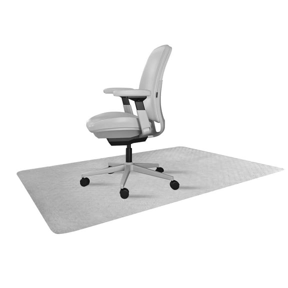 Resilia Office Desk Chair Mat - for Carpet ( with Grippers ) Updated Clear Swirl Spiral Pattern, 36 Inches x 48 Inches, Made in The USA