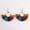 Brown, variant on Bohemian Rainbow Fan Fringe Tassel Statement Earrings Tassel Fan Hoop Earrings