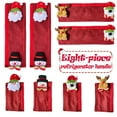 thumbnail image 3 of PENGXIANG 8Pcs Mignonne Couverture de Protection de Four de Noël Rudolph Faceless Doll Home Réfrigérateur Micro-Ondes Couverture de Protection, 3 of 6