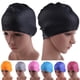thumbnail image 5 of Gorro de natación deportivo para adultos Funda de gota de agua de silicona impermeable Plata, 5 of 7