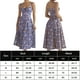 thumbnail image 2 of Vestido De Tirantes Elegante Vestido ajustado para mujer Slim Fit Floral Impreso A Shape Daily Outfit (Azul M) Ygjytge para Mujer Azul T M, 2 of 6