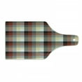 thumbnail image 1 of Plaid Cutting Board, Checkered Squares Pattern with Colorful Quilt Design Abstract Geometric Arrangement, Tempered Glass Cutting and Serving Board, Wine Bottle Shape, Multicolor, by Ambesonne, 1 of 1