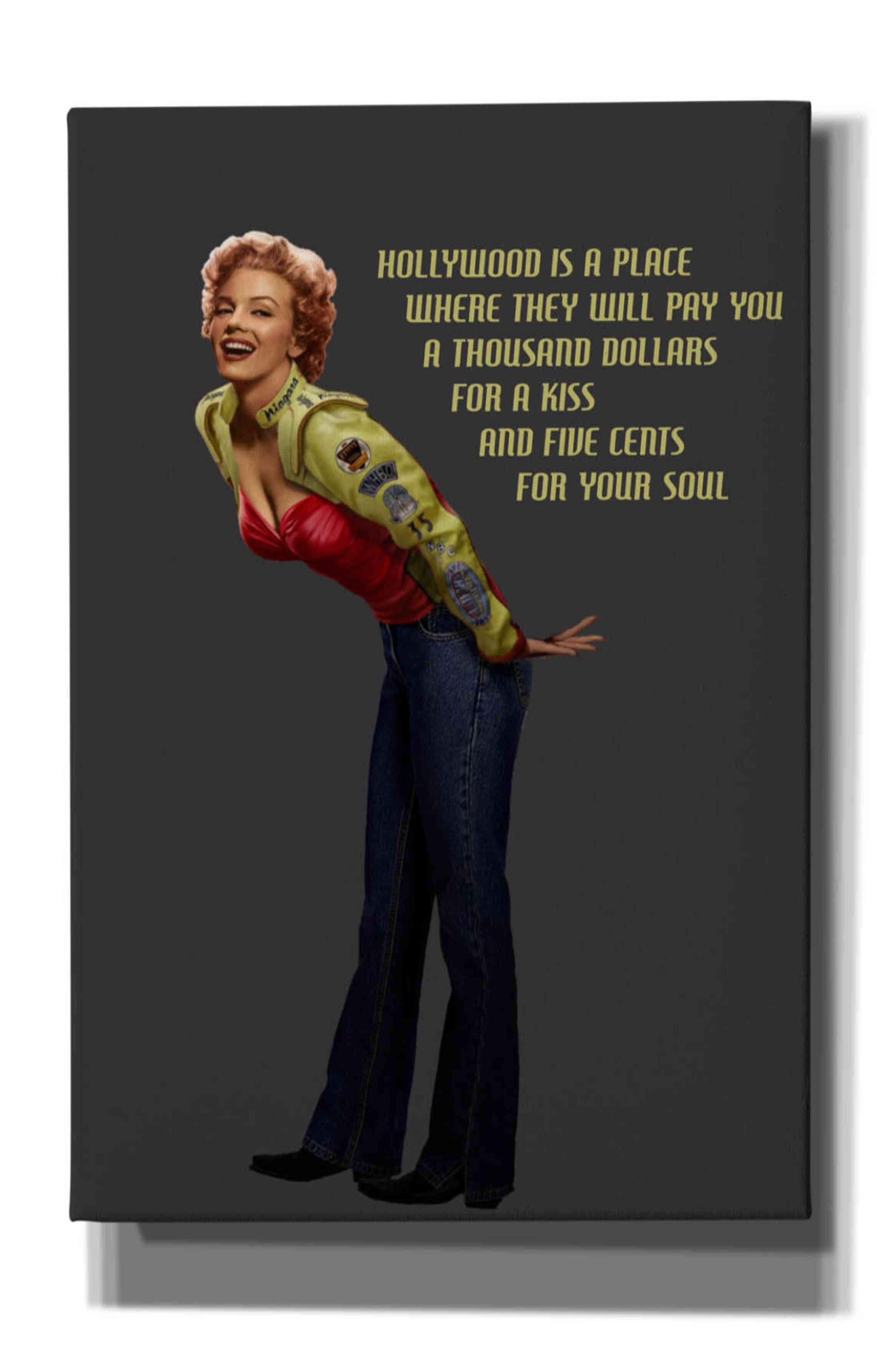 Epic Graffiti ‘Eternal Speedway Marilyn’ by Chris Consani, Canvas Wall