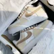 thumbnail image 1 of Air Force 1 Custom White Shoes Creamy Beige & Tan Natural Soft Brown Mens Womens, 1 of 6